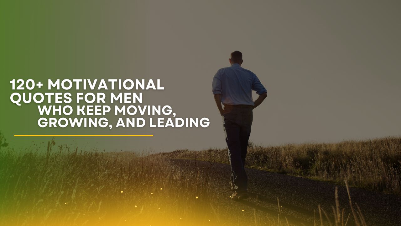 120+ Motivational Quotes for Men Who Keep Moving, Growing, and Leading