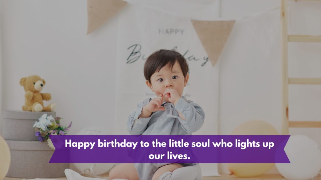 Happy birthday to the little soul who lights up our lives.