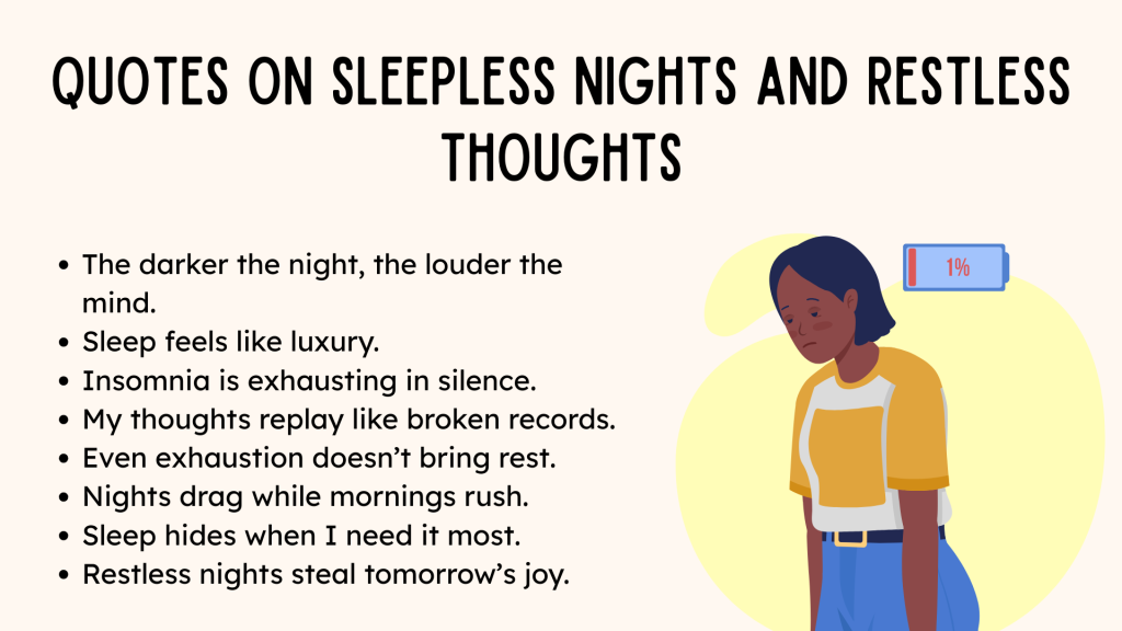 Quotes on Sleepless Nights and Restless Thoughts 