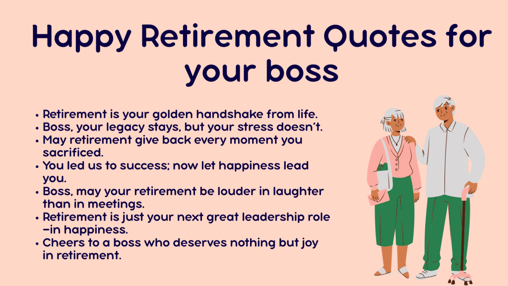 Happy Retirement Quotes for Your Boss