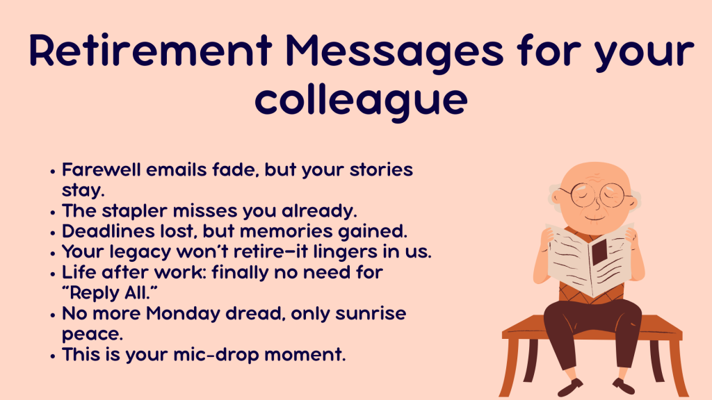 Retirement Messages for your Colleague 